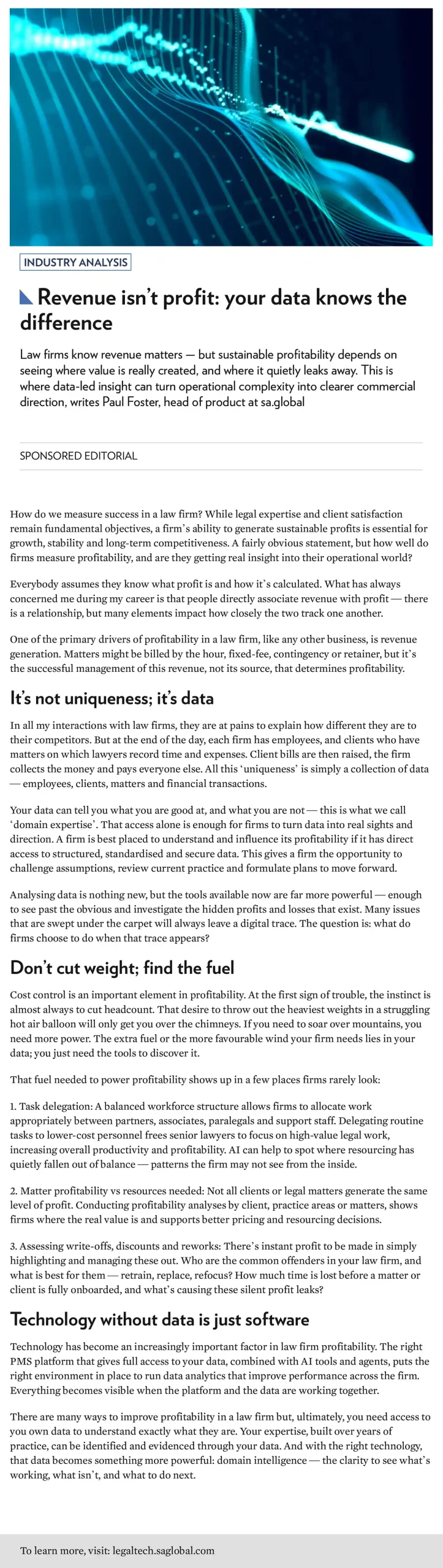 Law firm profitability insights